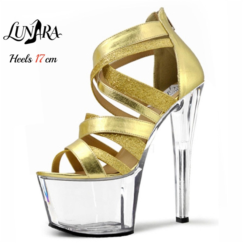 Золотистые металлические босон – обзор и цена Sandal Strappy Heeled