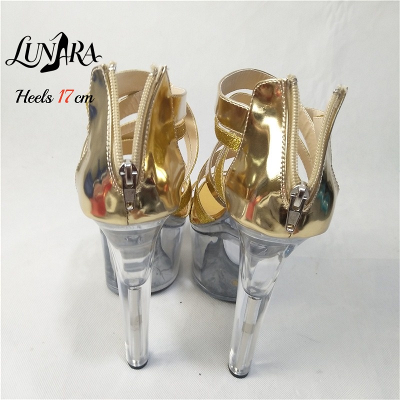 Золотистые металлические босон – обзор и цена Sandal Strappy Heeled