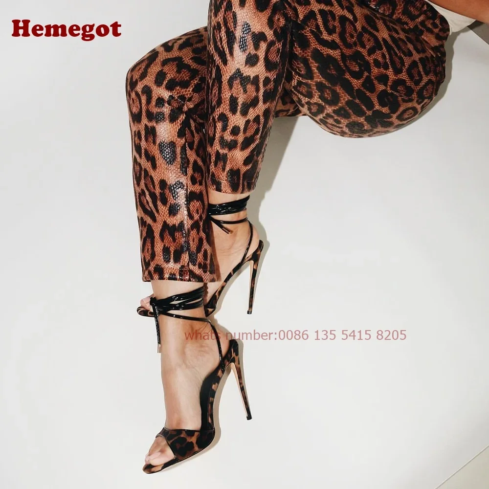 Леопардовые босоножки на шнуро – обзор и цена Sandal Strappy Heeled
